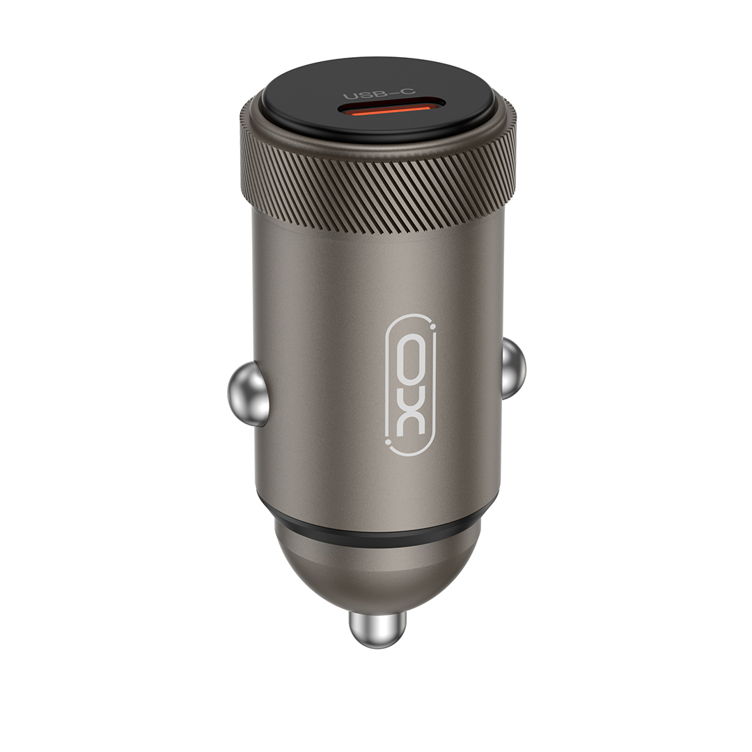 XO car lādētājs CC70 PD 30W 1x USB-C melns