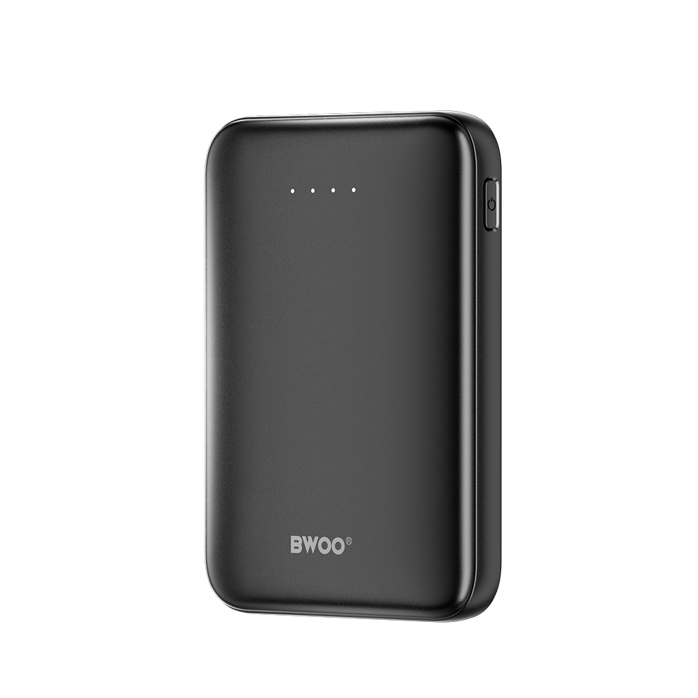 BWOO portatīvais lādētājs P72 QC 22.5W PD 20W 5000 mAh with 2 x USB-A ports 1 x USB-C port melns