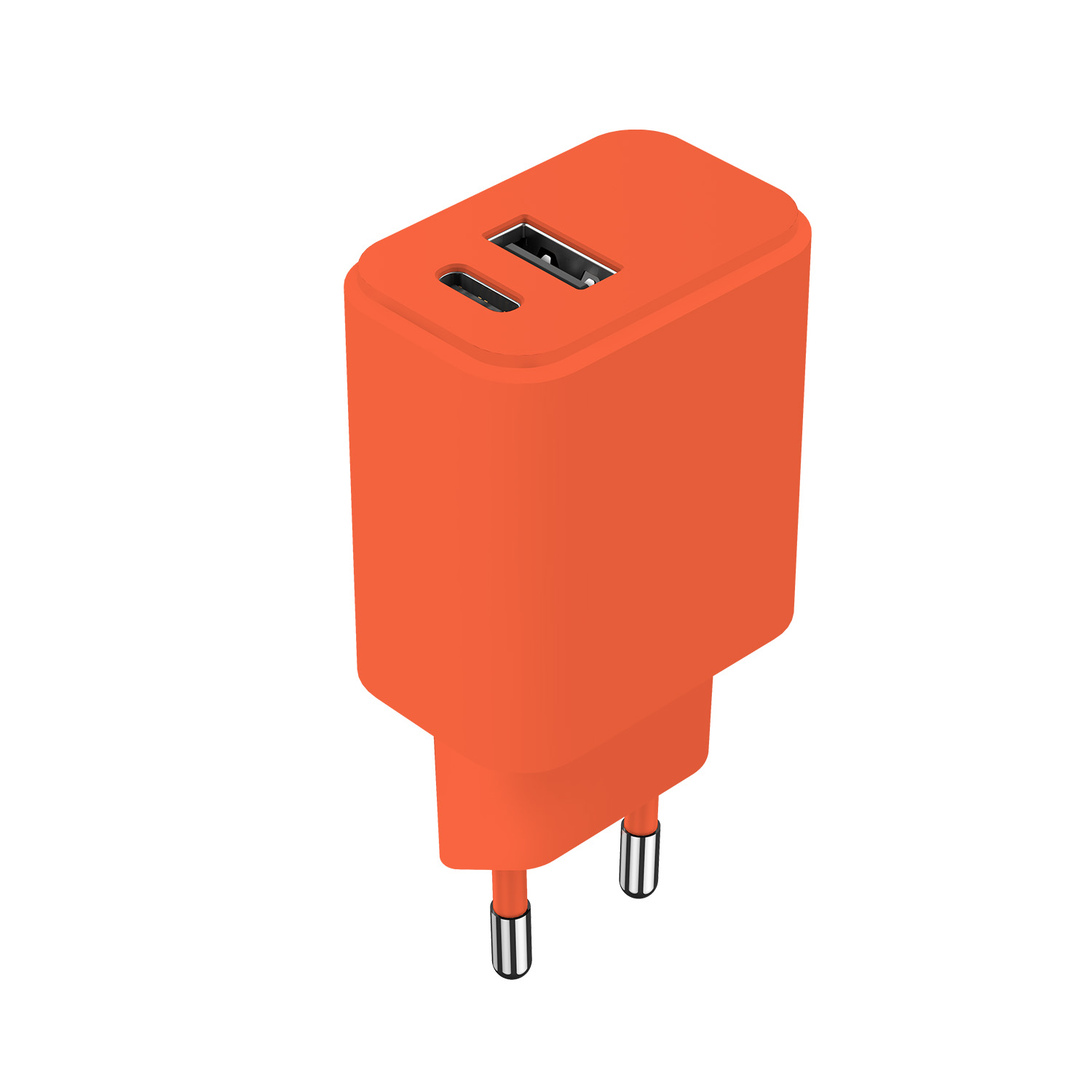 Setty lādētājs USB + USB-C 20W LSIM-AC-2010 oranžs