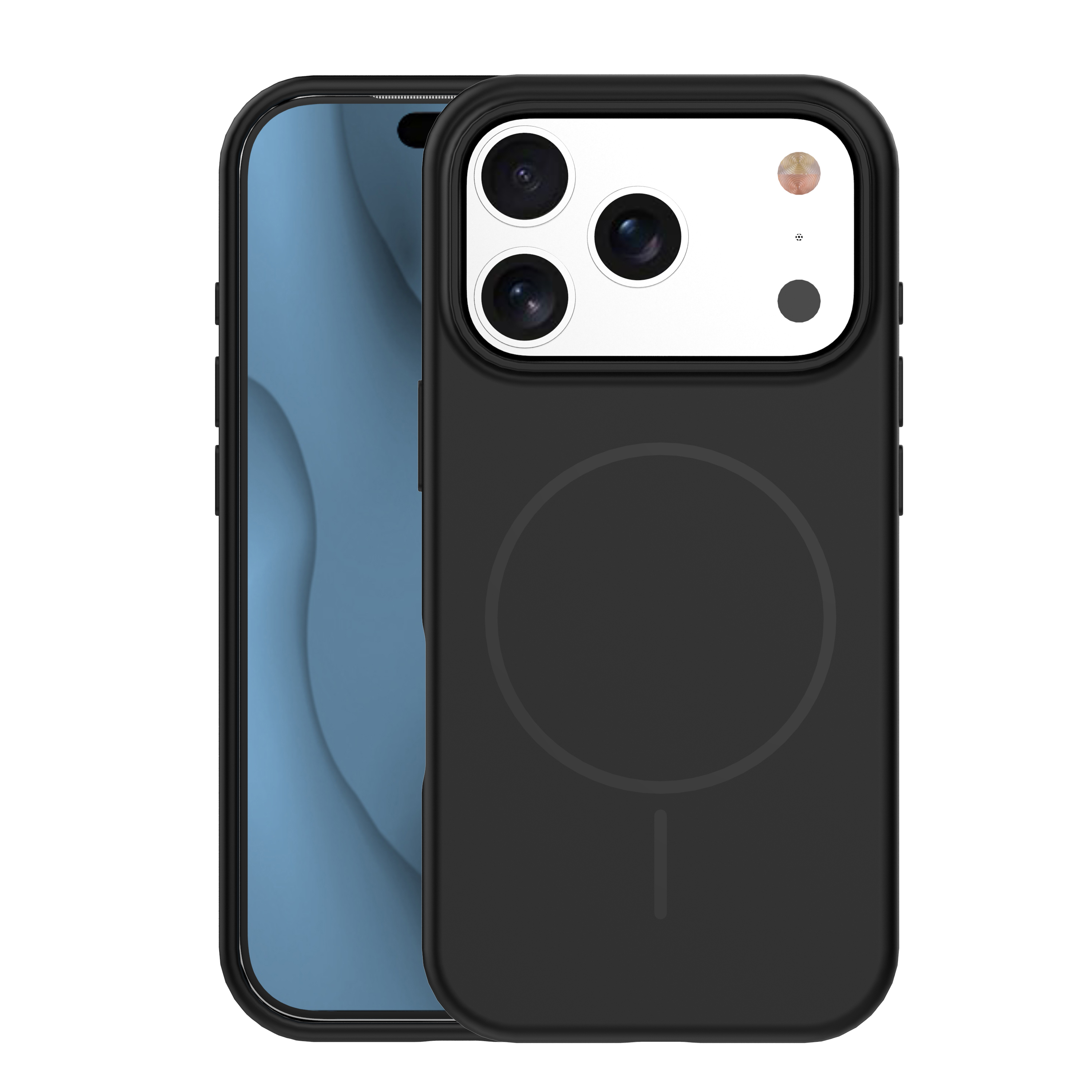 Silikona Thin Mag maciņš for iPhone 17 Pro Max 6,9" melns