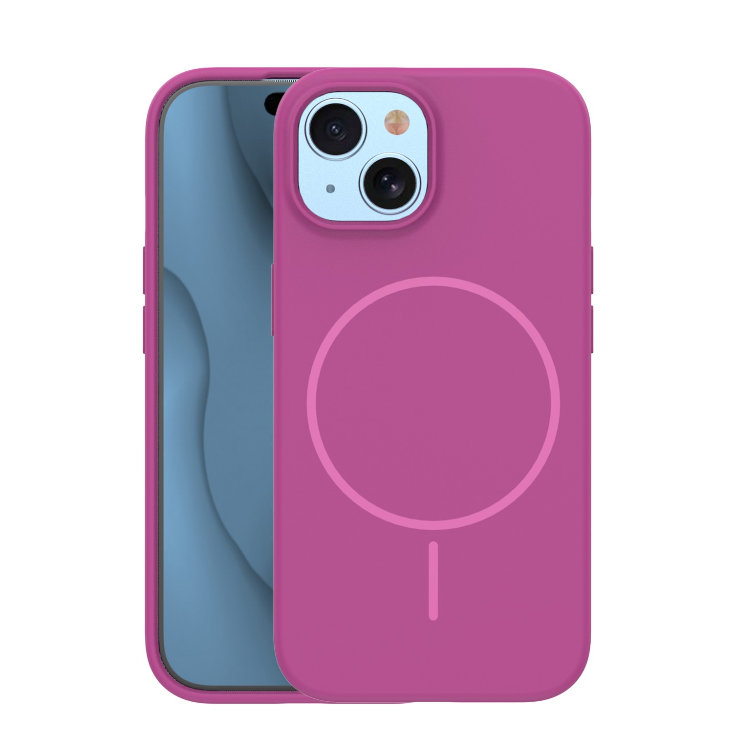 Silikona Thin Mag maciņš for iPhone 13 6,1" fuschia