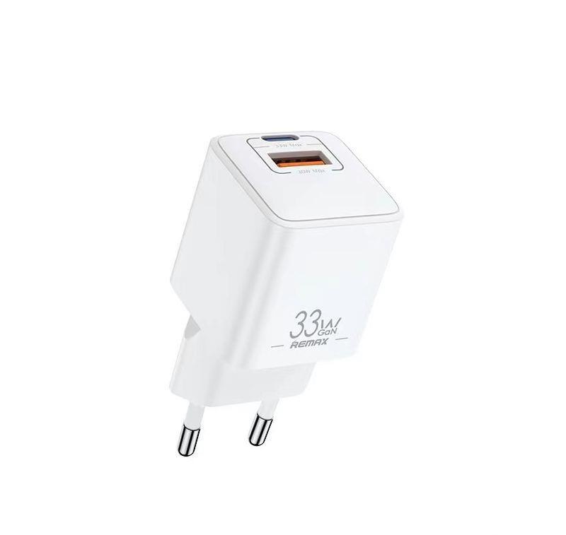 REMAX WALL LĀDĒTĀJS BATT SERIES PD QC 33W RP-U26 1xUSB + 1xUSB-C balts