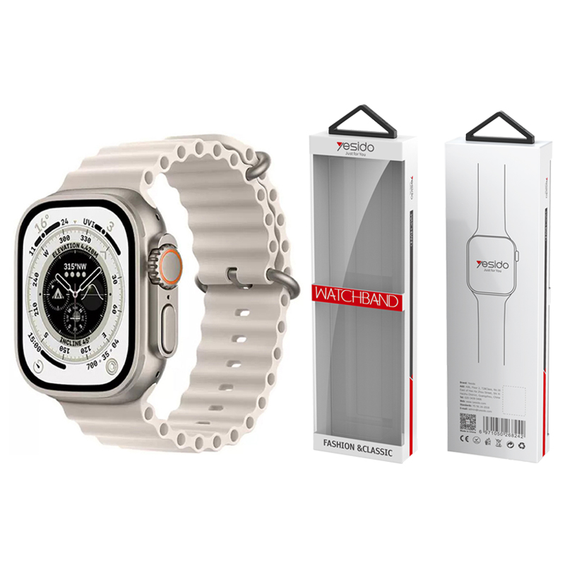 YESIDO WB21 APPLE WATCH SILIKONA SIKSNIŅA 38/40/41 NUDE