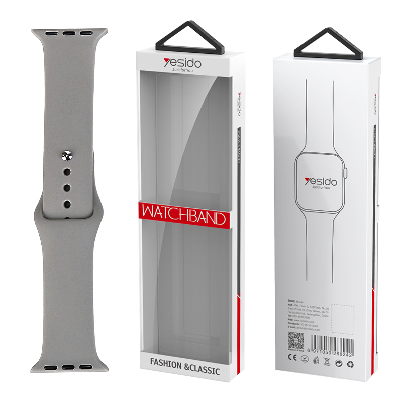 YESIDO WB44 SILIKONA SIKSNIŅA FOR iWATCH L 38/40/41 (97+132) #34 BRICK zils