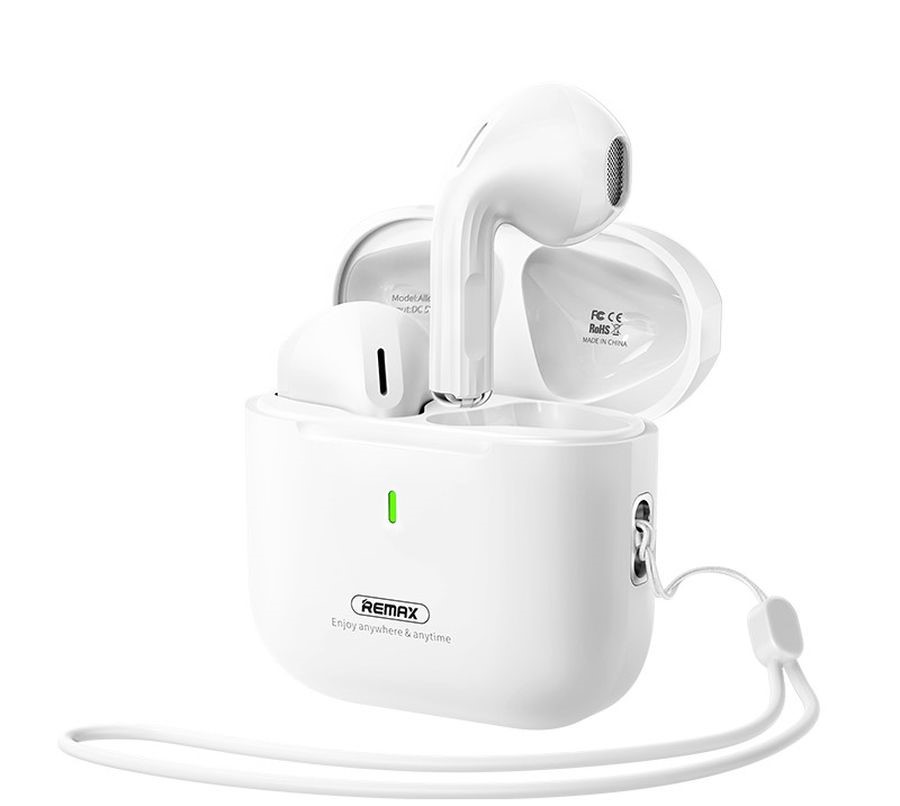 REMAX BLUETOOTH EARPHONES TWS W27 balts BT 5.4