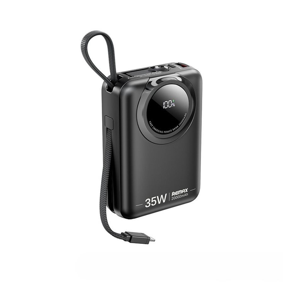 POWERBANK REMAX SCUBA SERIES 20000mAh RPP-73 35W WITH CABLES melns