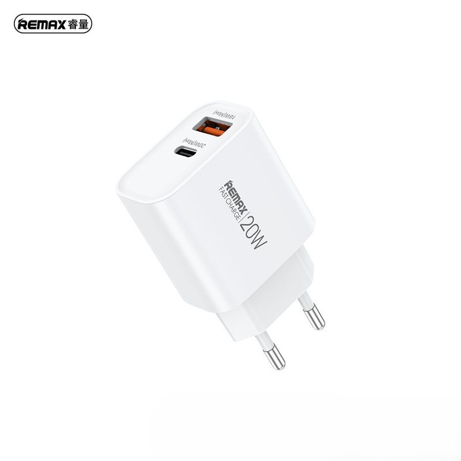 REMAX KIDDY SIERIES 20W WALL LĀDĒTĀJS RP-U120 USB/USB-C balts