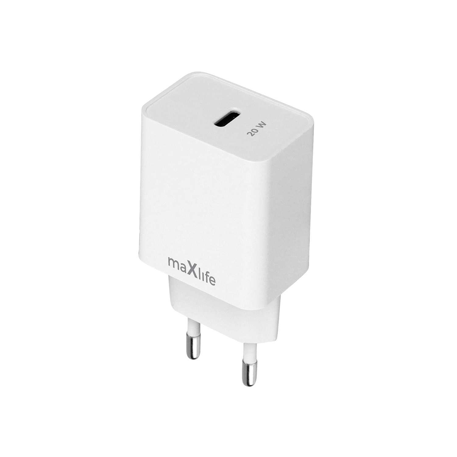 Maxlife MXTC-13-20C PD QC lādētājs 1x USB-C 20W balts