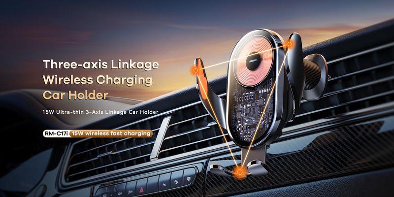CAR HOLDER REMAX RM-C17 15W BEZVADU melns
