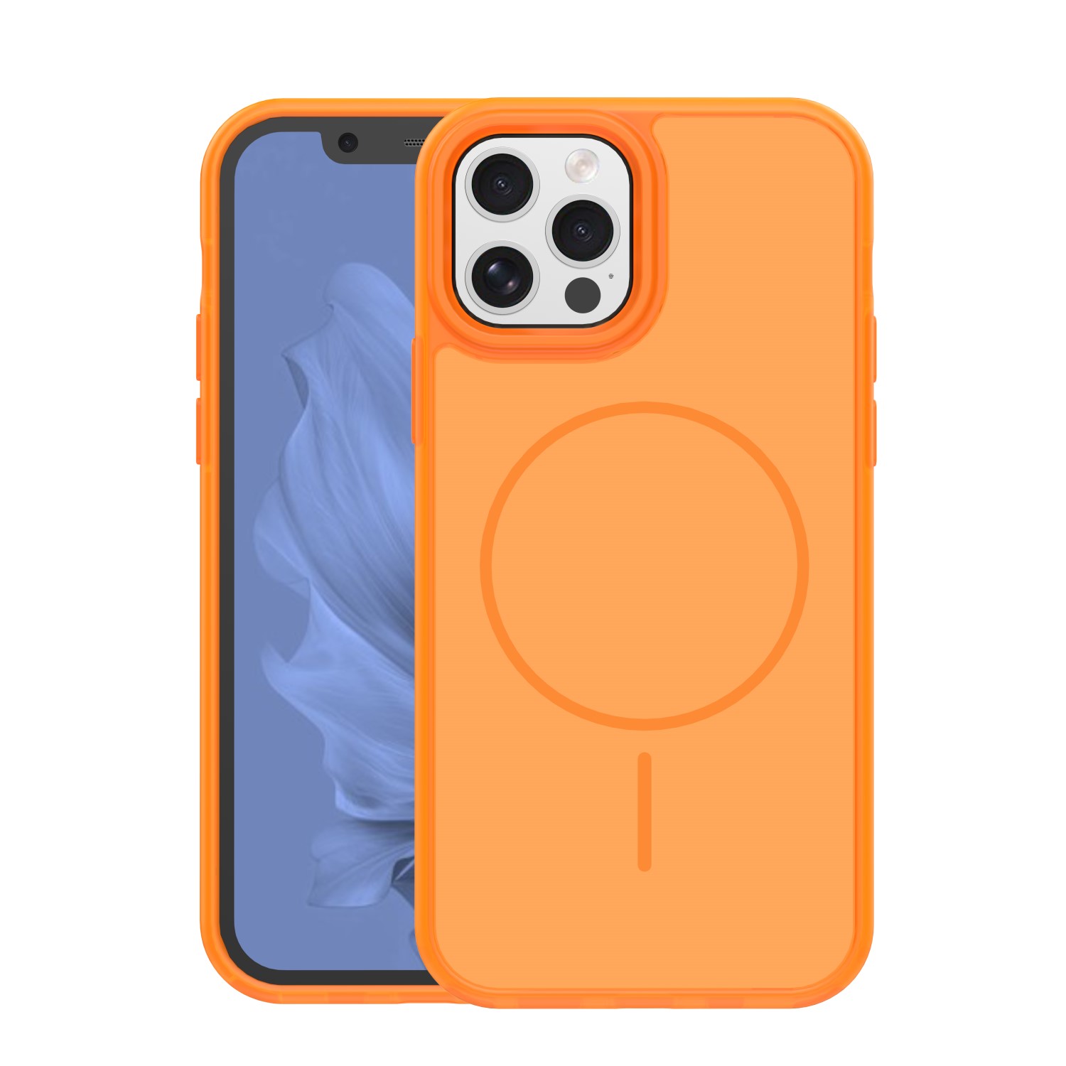 Frame Thin Mag maciņš for iPhone 12 / 12 Pro 6,1" oranžs
