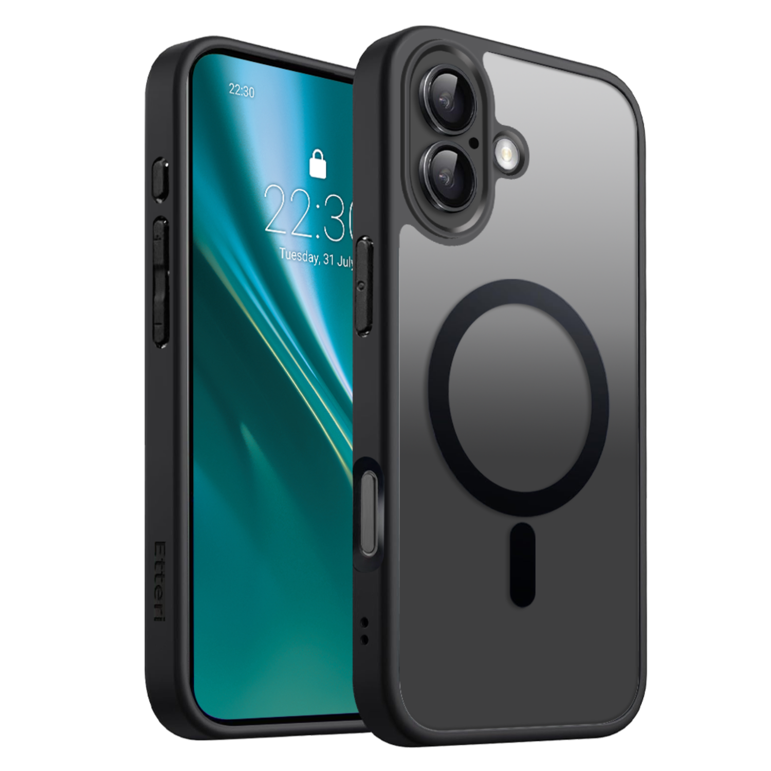 Etteri Matt Mag case for iPhone 17 black