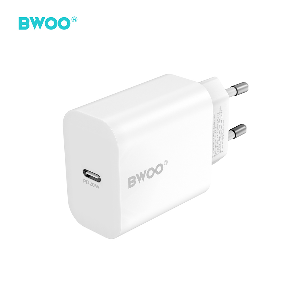 BWOO wall lādētājs CDA233 PD 20W 1x USB-C balts