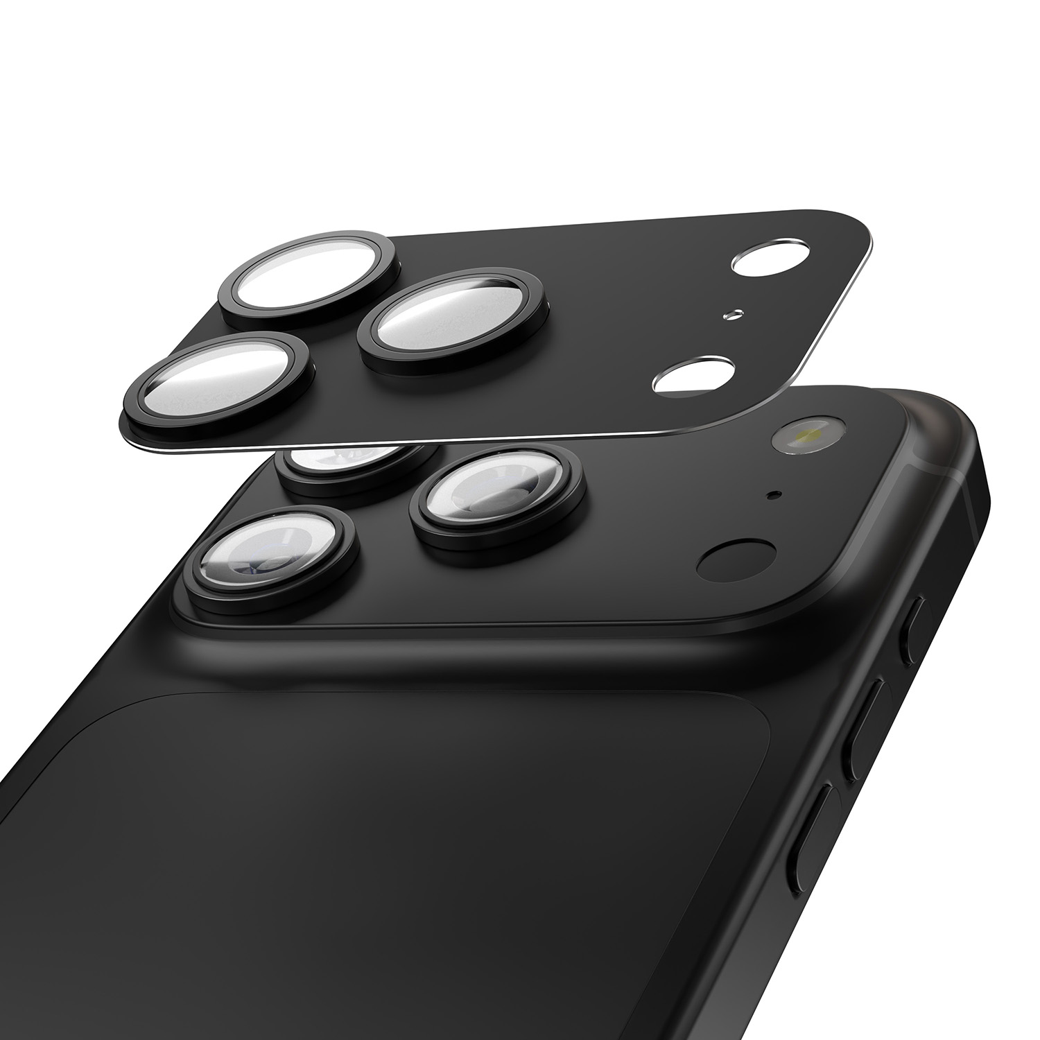Etteri full camera lens guard for iPhone 17 Pro Max melns