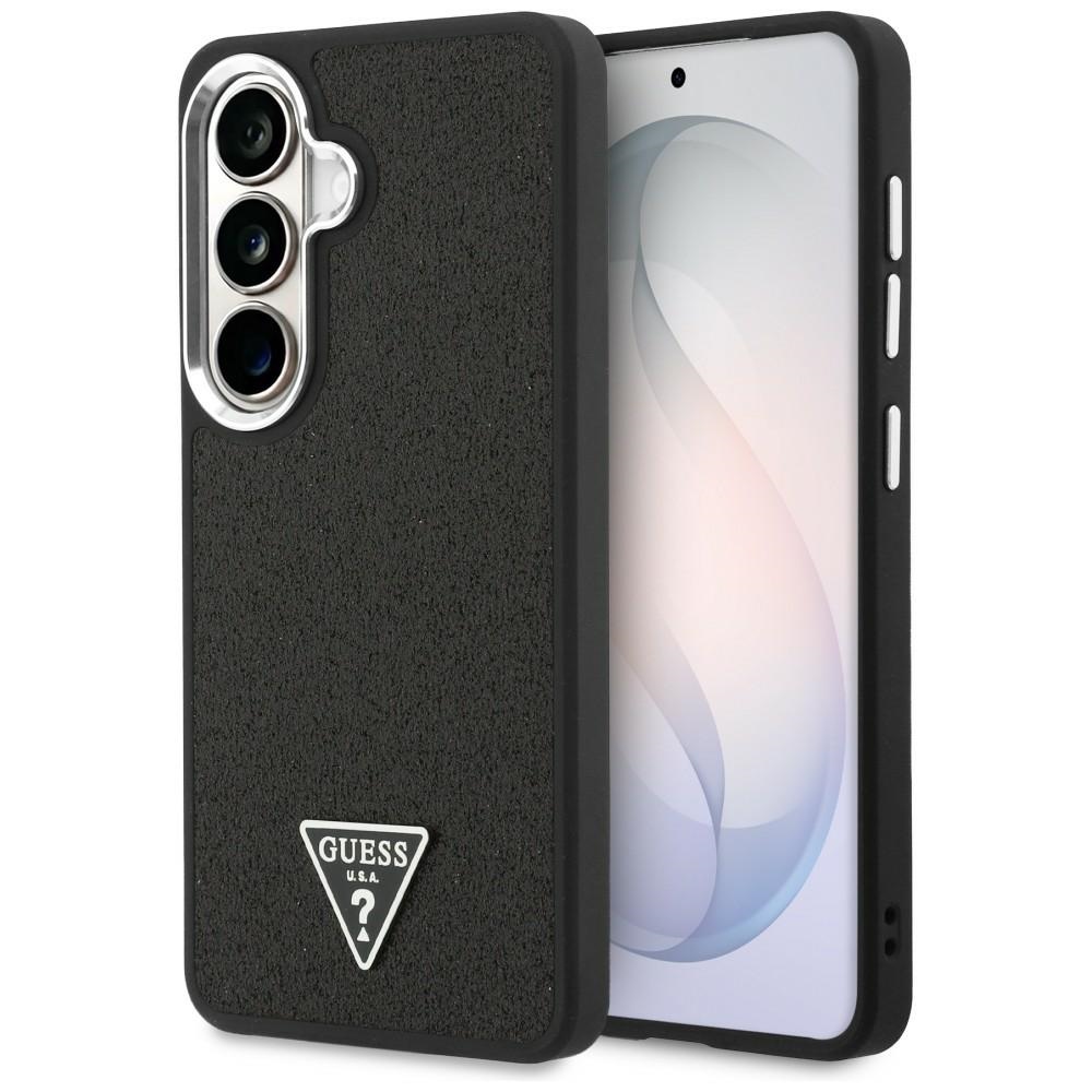 Guess maciņš Fixed Glitter Triangle MagSafe for Samsung Galaxy S26 melns