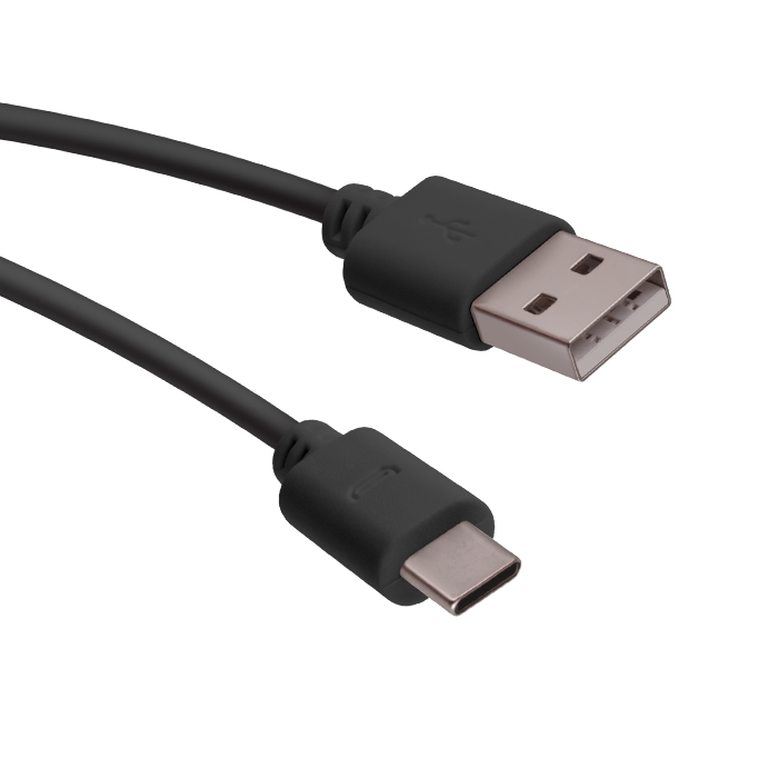 Uz visiem laikiem kabelis USB - USB-C 1,0 m 1A melns