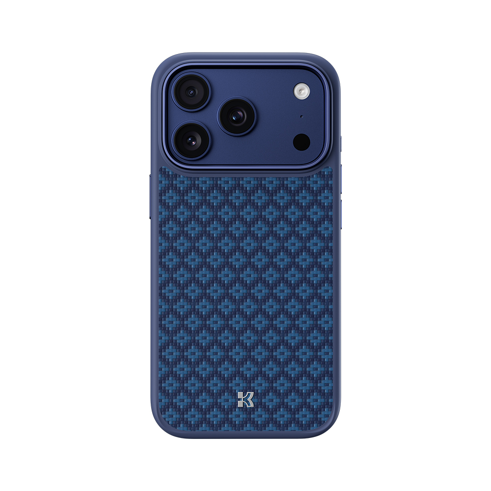 Benks Magnetic Armor Pro Armor Grid Kevlar Case Metal Frame 600D (YB69) priekš Iphone 17 Pro blue