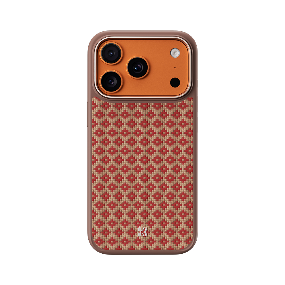 Benks Magnetic Armor Pro Armor Grid Kevlar Case Metal Frame 600D (YB69) priekš Iphone 17 Pro orange