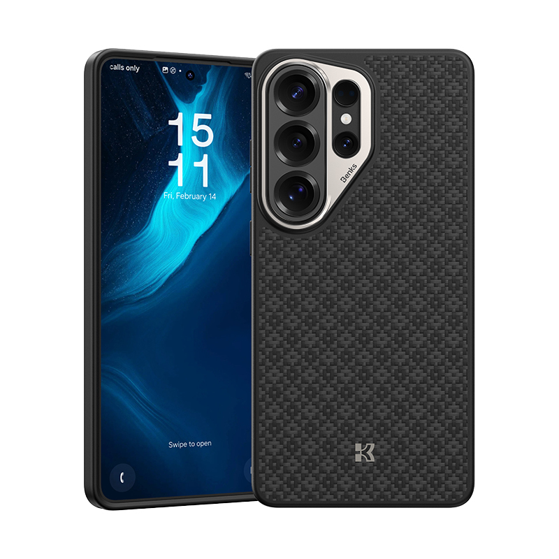 Benks Magnetic Armor Pro Armor Grid Kevlar Maciņš Metal Frame 600D (H050) for Samsung Galaxy S26 Ultra melns