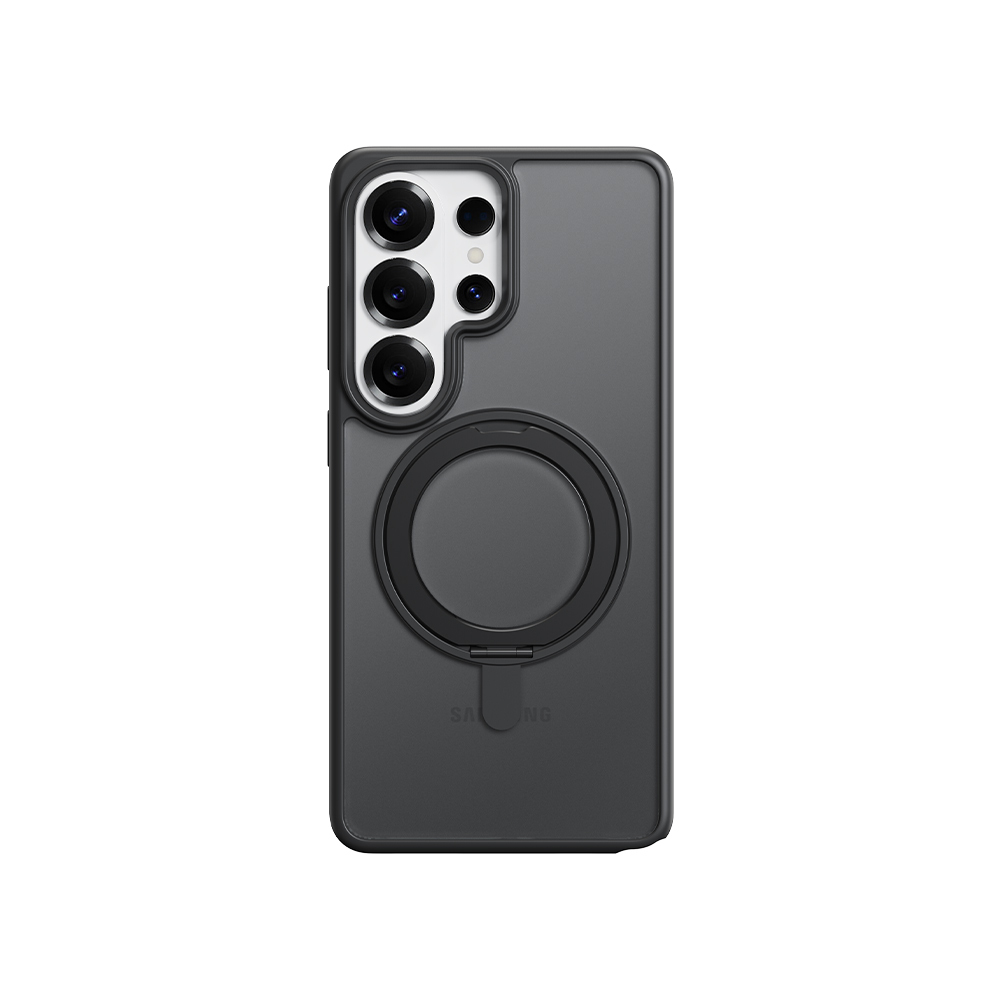 Rock Rotating Statīvs Soft Touch Series Magnetic for Samsung Galaxy S26 Ultra melns