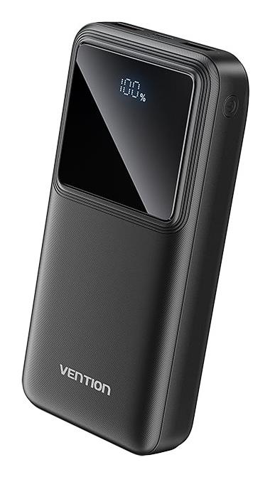 Vention portatīvais lādētājs 20000mAh, 22.5W, melns