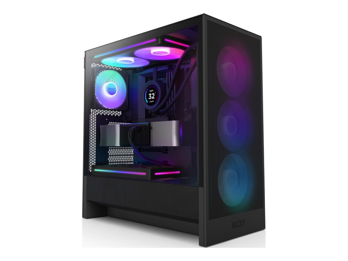NZXT H5 Flow RGB 2024 datora korpuss melns