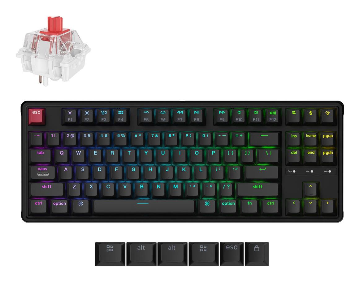 Tastatūra KEYCHRON C3 Pro RGB Retro vadu
