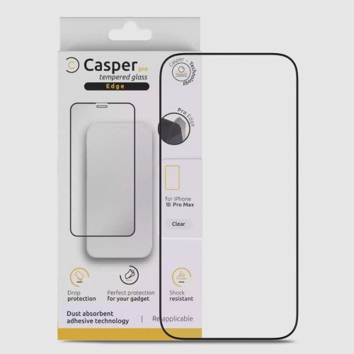 Ekrāna aizsardzība "Casper Pro" Apple iPhone 15 Pro Max (Nelūstošas malas) (Blister)