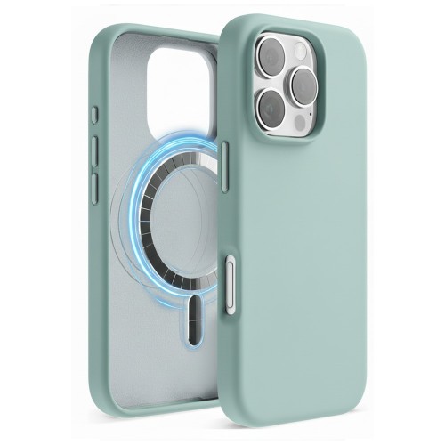 Maciņš "TM MagSafe Silicone" iPhone 14 Pro / Sukulents /