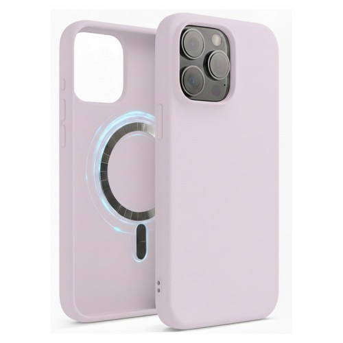 Maciņš "TM MagSafe Silicone" iPhone 14 Pro / Ceriņu /