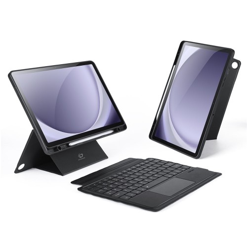 Dux Ducis "DK Series" bezvadu tastatūra Samsung X210 / X216 / X218 Tab A9 Plus 11 melna