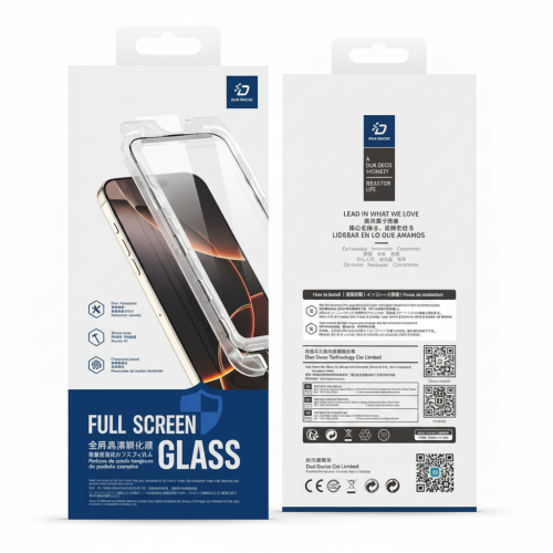 Ekrāna aizsargs Dux Ducis "TG Quick-Fit" Apple iPhone 17 (Blister)
