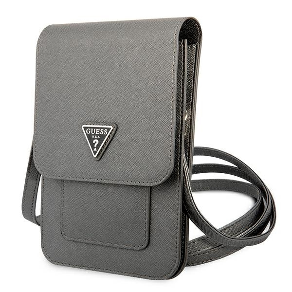 Guess rokassoma GUWBSATMGR pelēka Saffiano Triangle