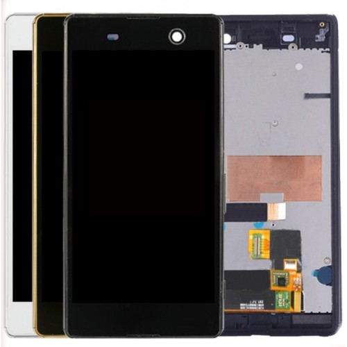 LCD Displejs Saderīgs ar Sony Xperia M5 E5603 Balts HQ
