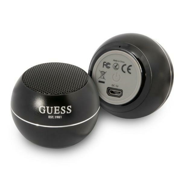 Guess skaļrunis Bluetooth GUWSALGEKSpeaker mini melns/melns