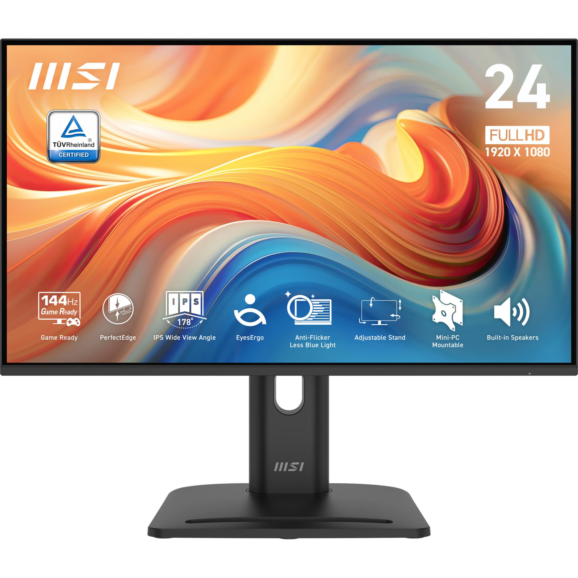 Monitors MSI PRO MP245PG E14 23.8" biznesa IPS 1920x1080 144Hz skaļruņi