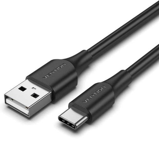 Kabelis USB-C uz USB2.0 3m melns Vention
