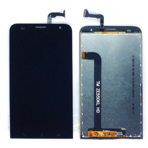 LCD Displejs Saderīgs ar Asus Zenfone 2 Laser ZE550KL Melns HQ