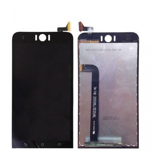 LCD Displejs Saderīgs ar Asus Zenfone Selfie ZD551KL Melns HQ