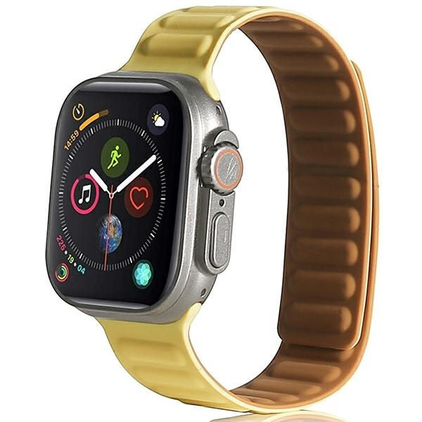 Beline Siksniņa Apple Watch Magnētisks 42/44/45/49mm dzeltens