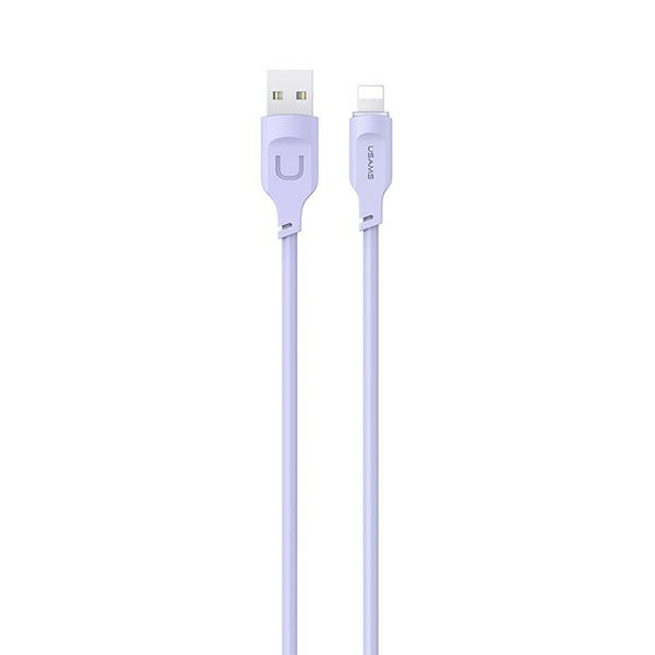 USAMS Kabelis lightning 2,4A 1,2m Fast Charging Lithe Series violets SJ565USB03 (US-SJ565)
