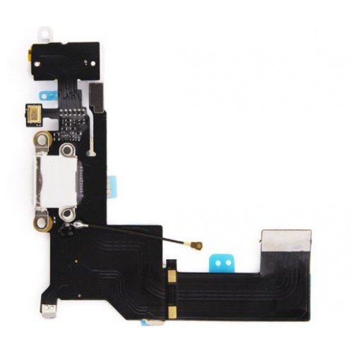 Charging Port Saderīgs ar Apple iPhone SE Ar Flex / Balts / OEM