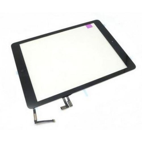 Touchscreen Saderīgs ar Apple iPad Air Melns ar Home button un holders HQ2