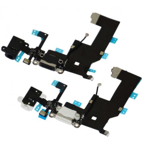 Charging Port Saderīgs ar Apple iPhone 5G Ar Flex Balts HQ