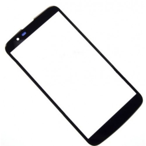 Outer Screen Glass Saderīgs ar LG K10 K420N Melns HQ