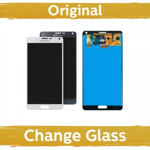 LCD Displejs Saderīgs ar Samsung N910 Note 4 Balts (Renewed: China)