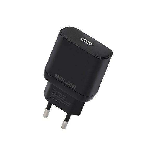 Beline Tīkla lādētājs 1x USB-C 25W melna (tikai galviņa) PD 3.0 BLNCB25 GaN