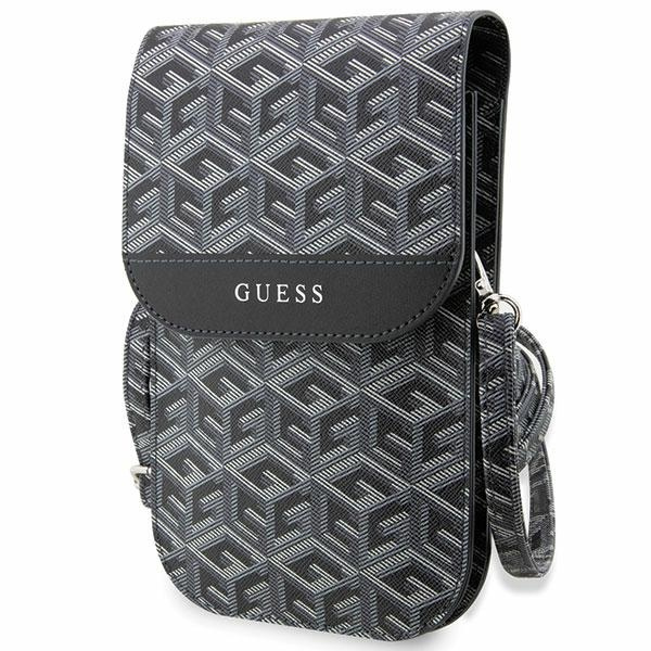 Guess rokassoma GUWBHGCFSEK melna GCube Stripe