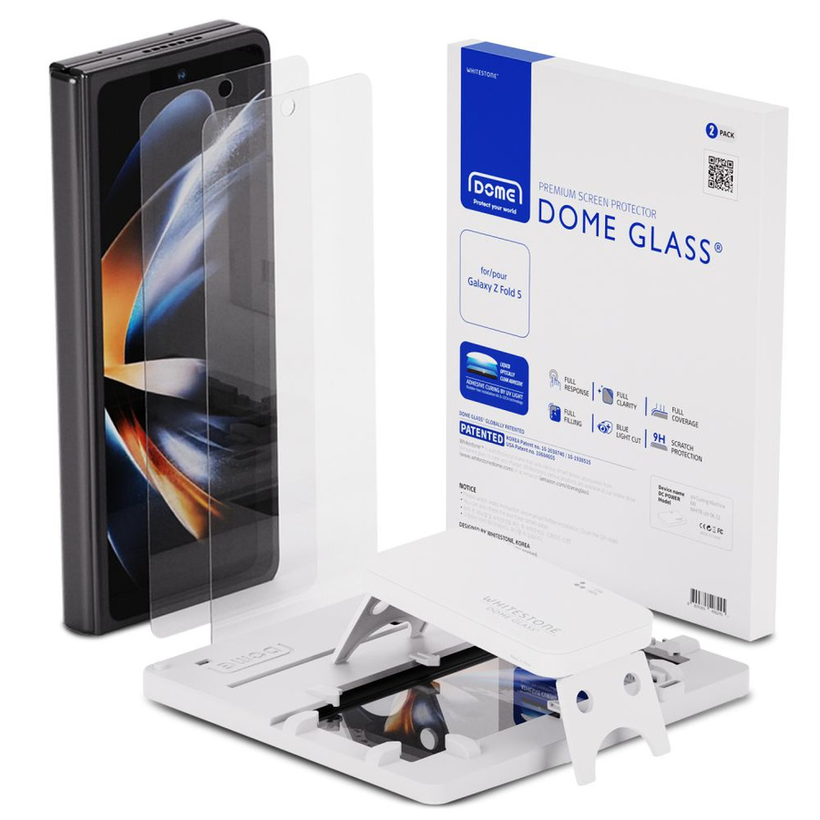 Rūdīts stikls WHITESTONE DOME GLASS 2-PACK GALAXY Z FOLD 5 caurspīdīgs