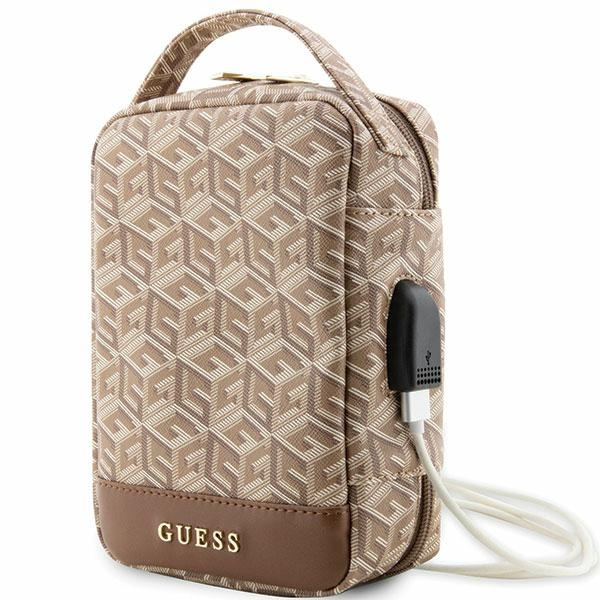 Guess Soma GUHBHGCFSEW Organizer brūns/brūns GCube Stripe
