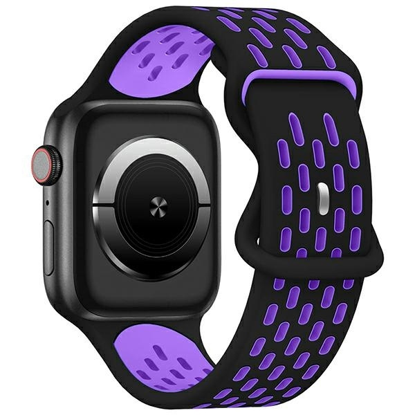 Beline Siksniņa Apple Watch New Sport Silicone 42/44/45/49mm melns/violets